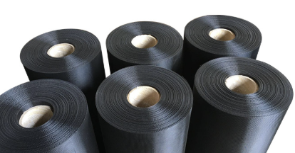 Epoxy gecoat gaas voor luchtfilter, laag koolstofstaal, plain weave, breedte op maat, standaard gaas