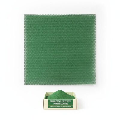Bon prix Couche en poudre de polyester époxy vert assurant une couverture cohérente sur les mailles revêtues d'époxy pour les besoins de revêtement industriel en ligne
