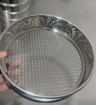 ভালো দাম কারখানা সরাসরি ৩০৪ স্টেইনলেস স্টিল টেস্ট সিভ ৪০০ মিমি ব্যাস বোনা চাল খনিজ কণা বিশ্লেষণের জন্য বাল্ক অনলাইন
